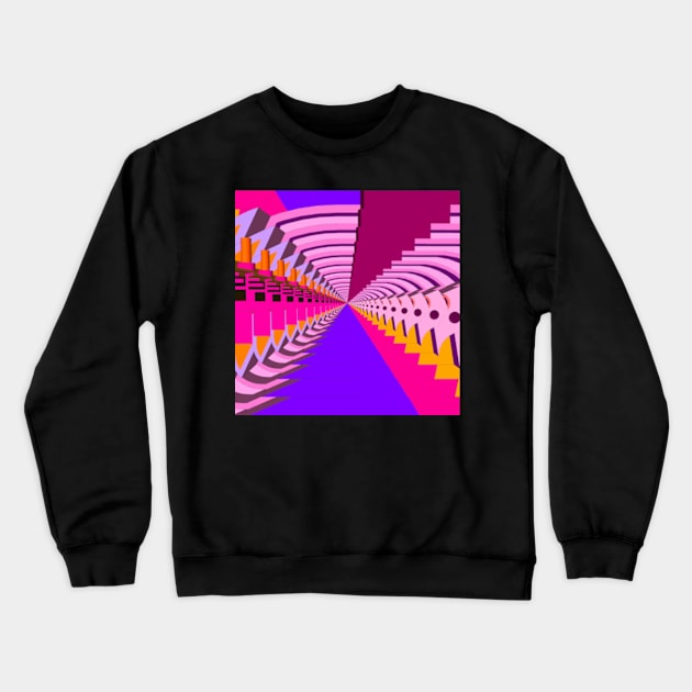 Tunnel Pink Crewneck Sweatshirt by PhantomLiving